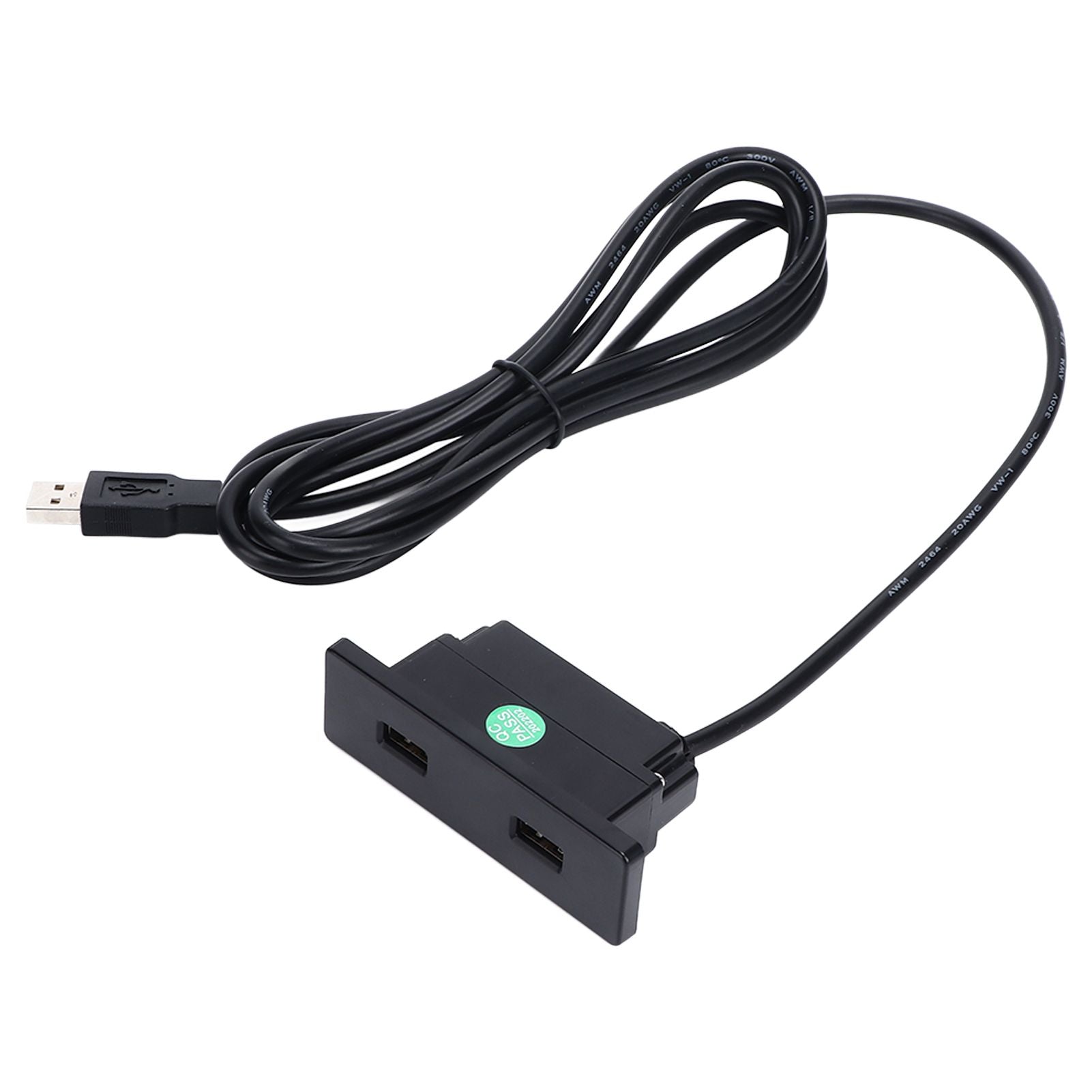 Recessed USB Power Strip Outlet 5V 2.5meter Dual USB Ports Charging Sofa Socket ABS Embedded USB Charging V1294-YM0523-3113220031711