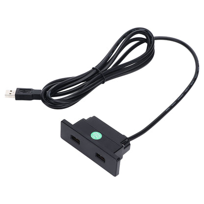 Recessed USB Power Strip Outlet 5V 2.5meter Dual USB Ports Charging Sofa Socket ABS Embedded USB Charging V1294-YM0523-3113220031711