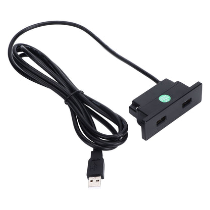 Recessed USB Power Strip Outlet 5V 2.5meter Dual USB Ports Charging Sofa Socket ABS Embedded USB Charging V1294-YM0523-3113220031711