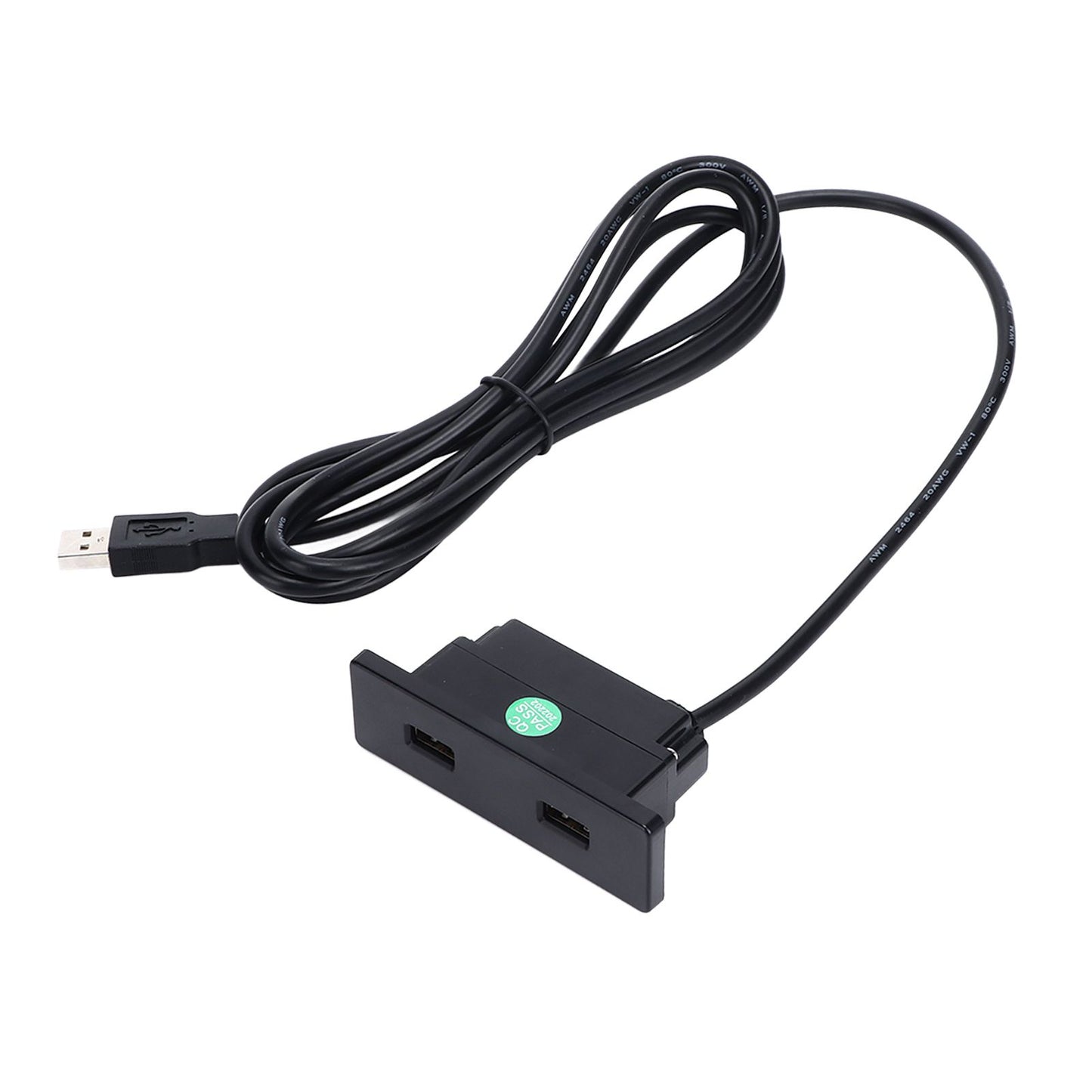 Recessed USB Power Strip Outlet 5V 2.5meter Dual USB Ports Charging Sofa Socket ABS Embedded USB Charging V1294-YM0523-3113220031711