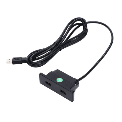 Recessed USB Power Strip Outlet 5V 2.5meter Dual USB Ports Charging Sofa Socket ABS Embedded USB Charging V1294-YM0523-3113220031711