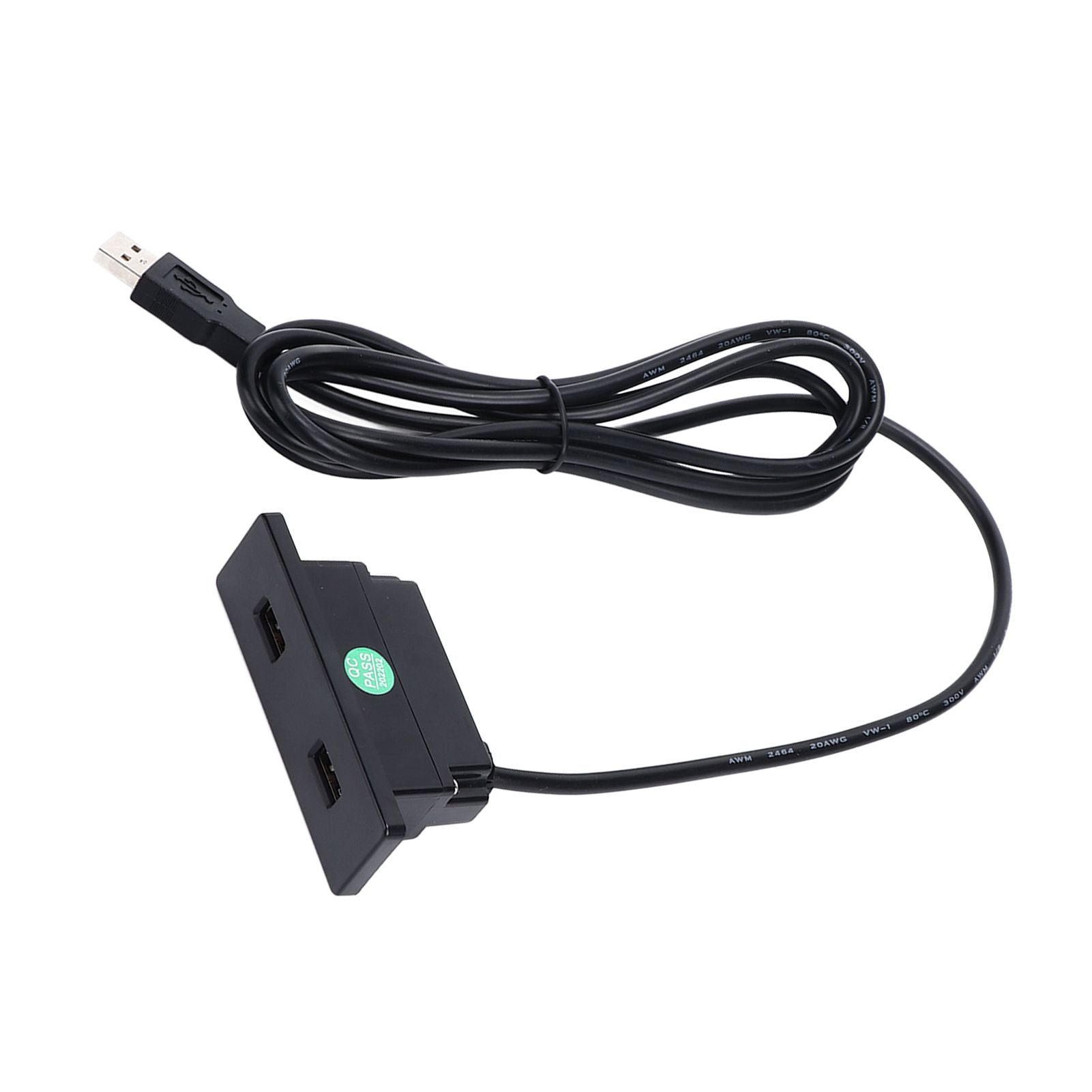 Recessed USB Power Strip Outlet 5V 2.5meter Dual USB Ports Charging Sofa Socket ABS Embedded USB Charging V1294-YM0523-3113220031711