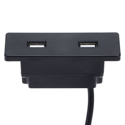 Recessed USB Power Strip Outlet 5V 2.5meter Dual USB Ports Charging Sofa Socket ABS Embedded USB Charging V1294-YM0523-3113220031711