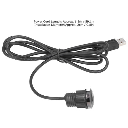 Recessed USB Charging Grommet Good Protection Fast Charge Embedded Installation 5V Desk USB Power Grommet for V1294-YM0523-3113220031911