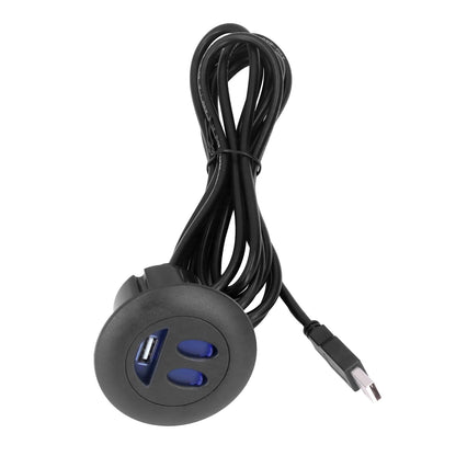 5V USB Charging Socket Outlet with 2.5m/8.2ft Power Cord Embedded Installation for Home Bedside Sofa Recliner V1294-YM0523-3113220032211