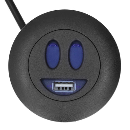 5V USB Charging Socket Outlet with 2.5m/8.2ft Power Cord Embedded Installation for Home Bedside Sofa Recliner V1294-YM0523-3113220032211