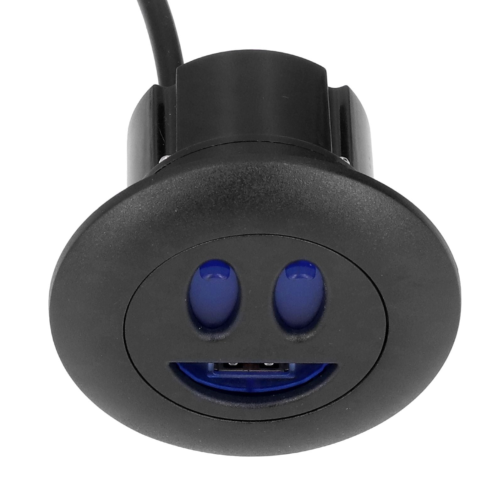 5V USB Charging Socket Outlet with 2.5m/8.2ft Power Cord Embedded Installation for Home Bedside Sofa Recliner V1294-YM0523-3113220032211