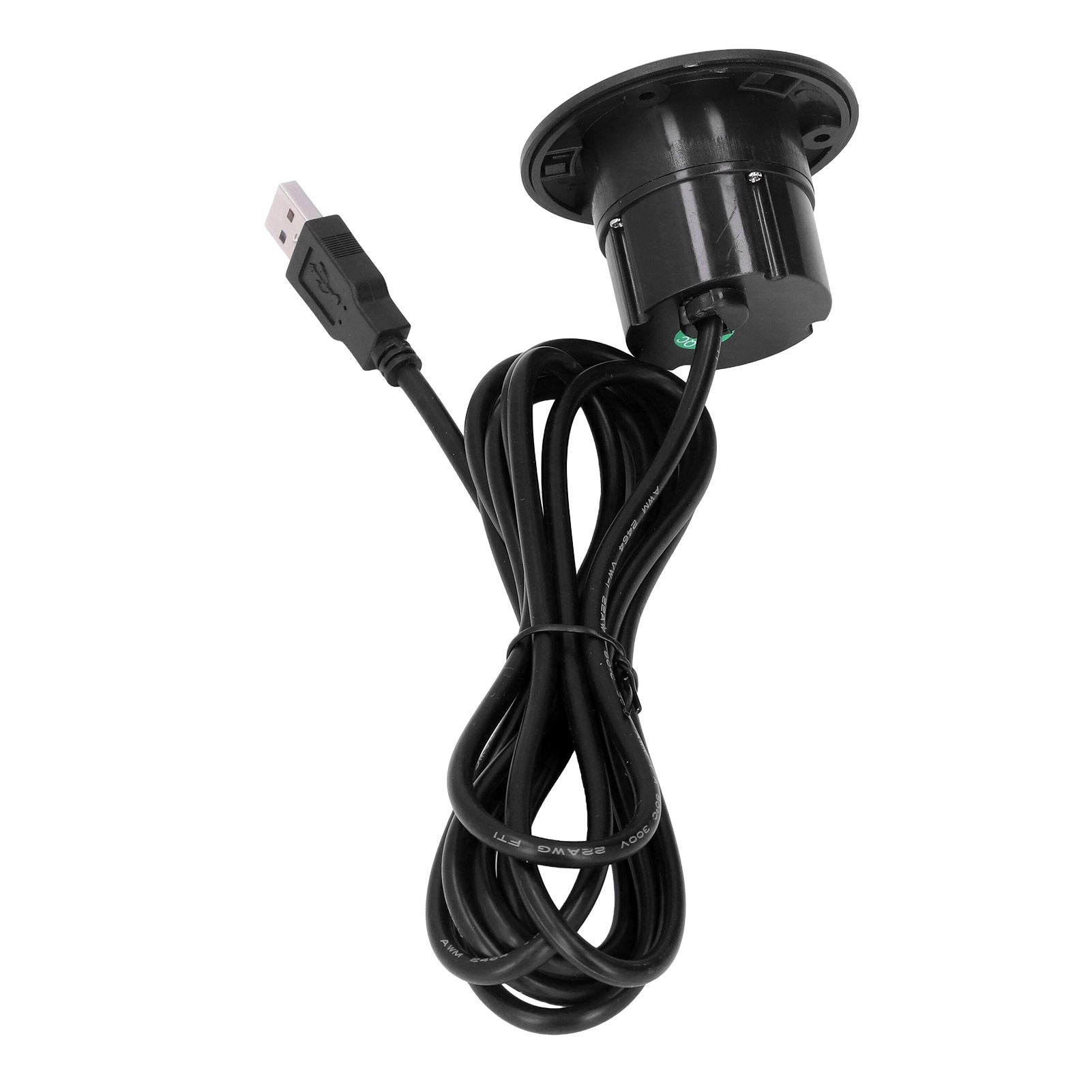 5V USB Charging Socket Outlet with 2.5m/8.2ft Power Cord Embedded Installation for Home Bedside Sofa Recliner V1294-YM0523-3113220032211