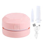 Desktop Dust Collector Table Dust Cleaner USB Charging Portable Mini Dust Catcher for Office HouseholdPink V1294-YM0523-3113220033611