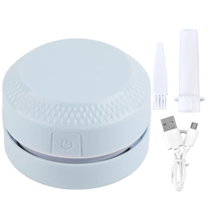 Desktop Dust Collector Table Dust Cleaner USB Charging Portable Mini Dust Catcher for Office HouseholdBlue V1294-YM0523-3113220033612