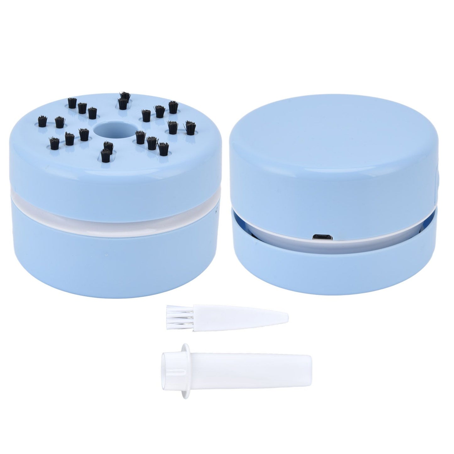 Desktop Dust Collector Table Dust Cleaner USB Charging Portable Mini Dust Catcher for Office HouseholdBlue V1294-YM0523-3113220033612