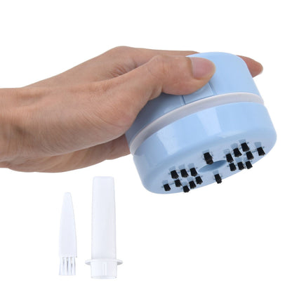 Desktop Dust Collector Table Dust Cleaner USB Charging Portable Mini Dust Catcher for Office HouseholdBlue V1294-YM0523-3113220033612