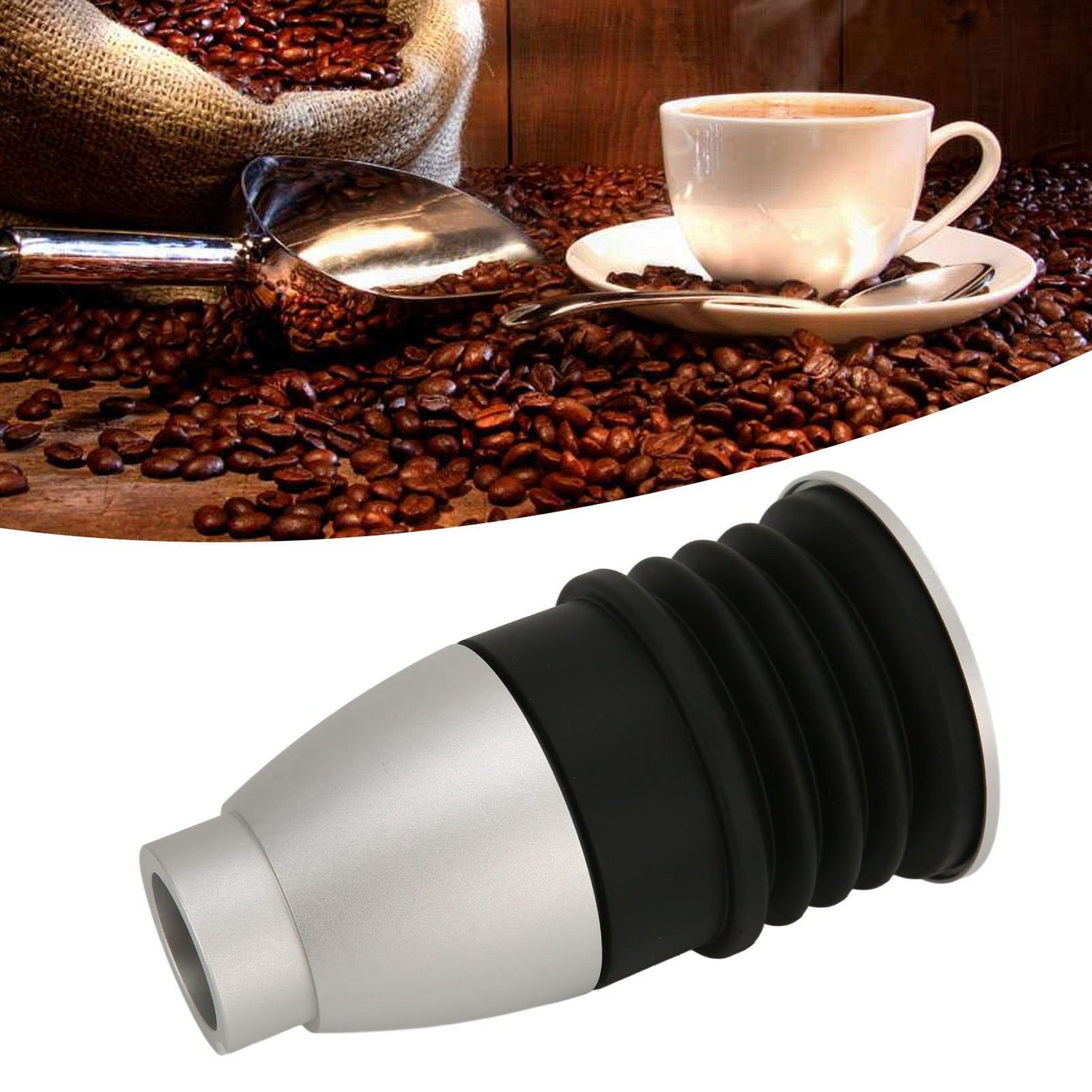 60g Grinder Blowing Bean Bin Aluminium Alloy Coffee Grinder Cleaning Tool for Eureka MignonSilver V1294-YM0523-3113220034812