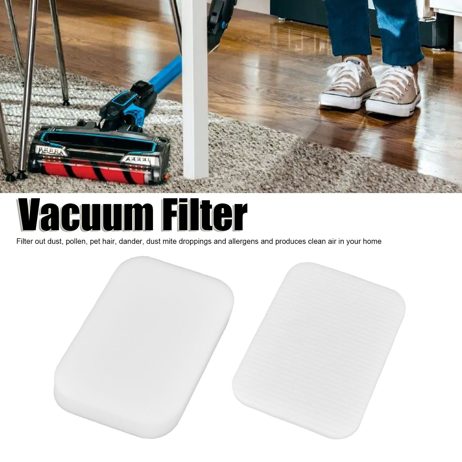 4 Set Vacuum Filter Replacement Cleaner Cotton Accessories for Shark ZU60 NV255 NV251 V1294-YM0523-3113220035211