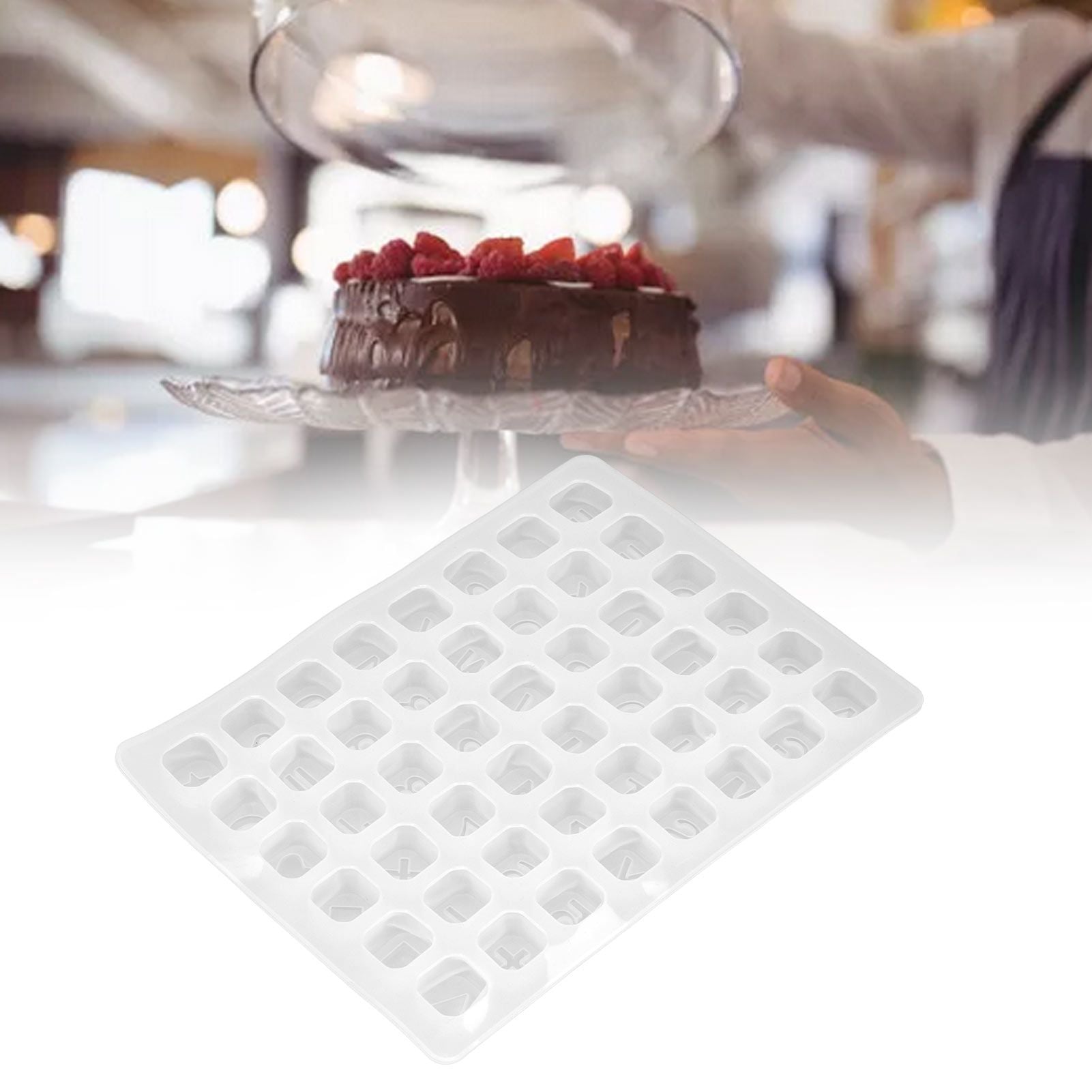 3pcs Silicone Baking Mould Multifunctional 48 Holes Silicone Cake Mold for Pudding Chocolate CookiesPrimary V1294-YM0523-3113220036112