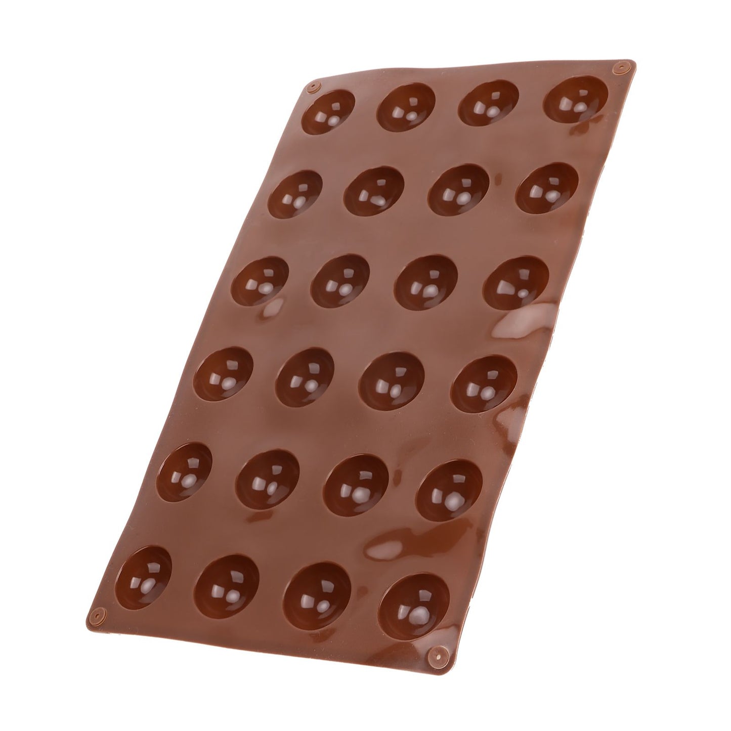 3pcs Silicone Mould 24-Hole Soft Semi Sphere Baking Mold for Chocolate Jelly Mousse Soap V1294-YM0523-3113220036211