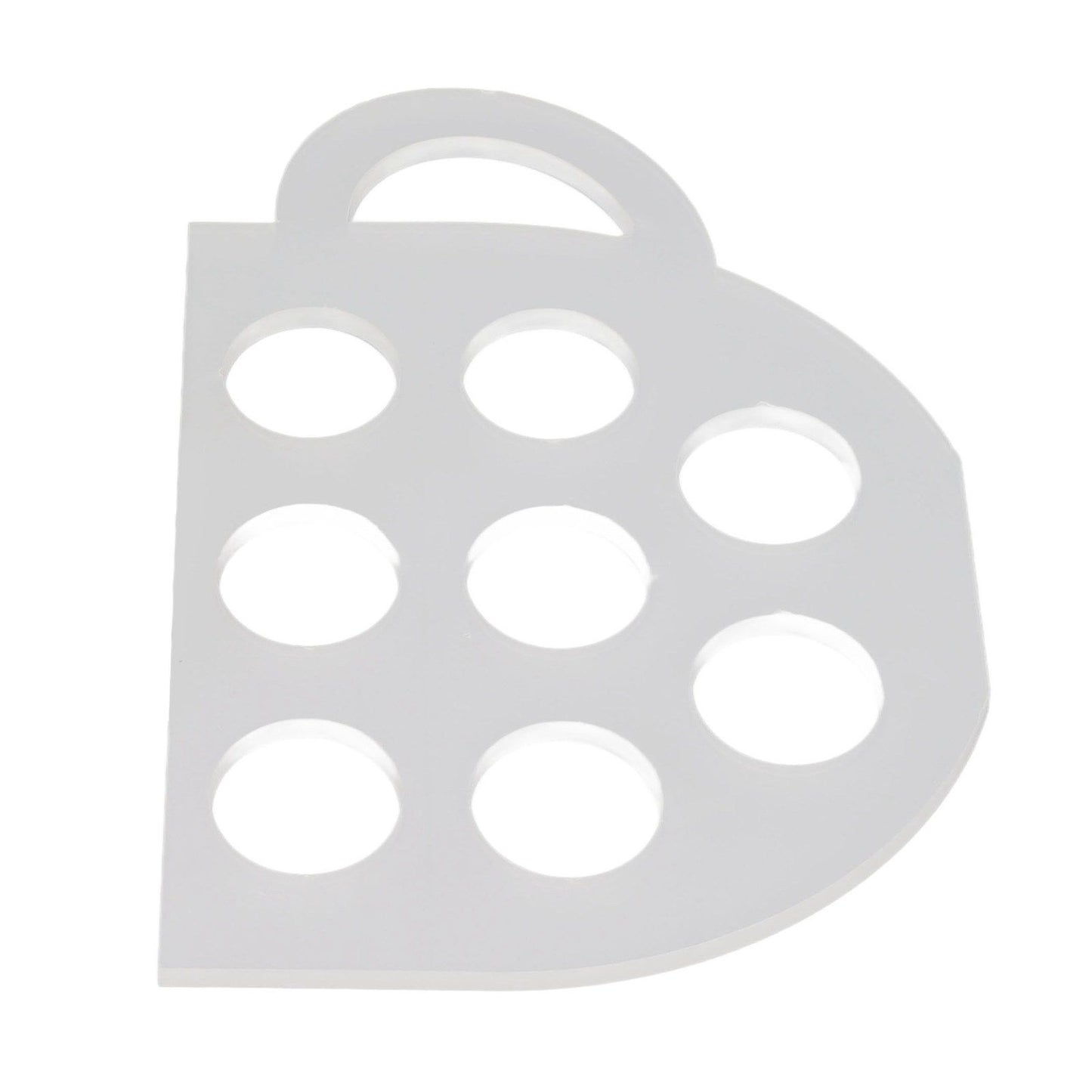 8 Holes Capsule Coffee Stand Cup Shape Acrylic Coffee Pods Storage Holder with Bamboo Base V1294-YM0523-3113220037611