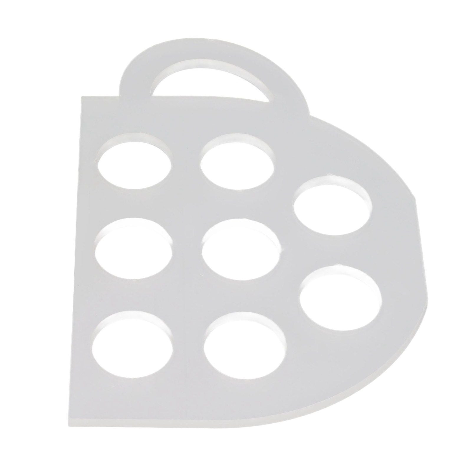 8 Holes Capsule Coffee Stand Cup Shape Acrylic Coffee Pods Storage Holder with Bamboo Base V1294-YM0523-3113220037611