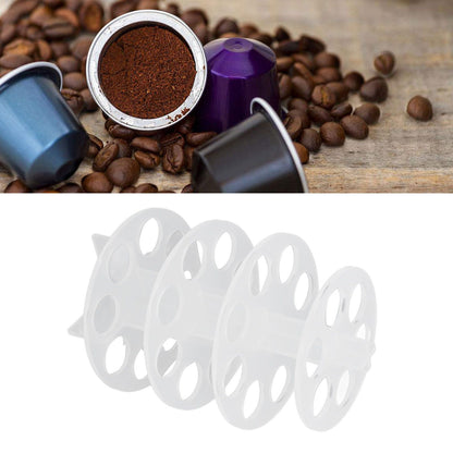 30 Holes Coffee Carousel Holder Coffee Pod Organizer Storage Rack Acrylic Modern Design for Home Office V1294-YM0523-3113220037711