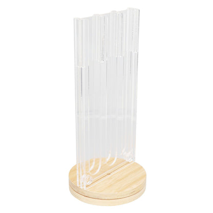 Coffee Capsule Holder Acrylic Bamboo Wood 48 Holes Rotatable Pod Rack Stand for Home V1294-YM0523-3113220037911