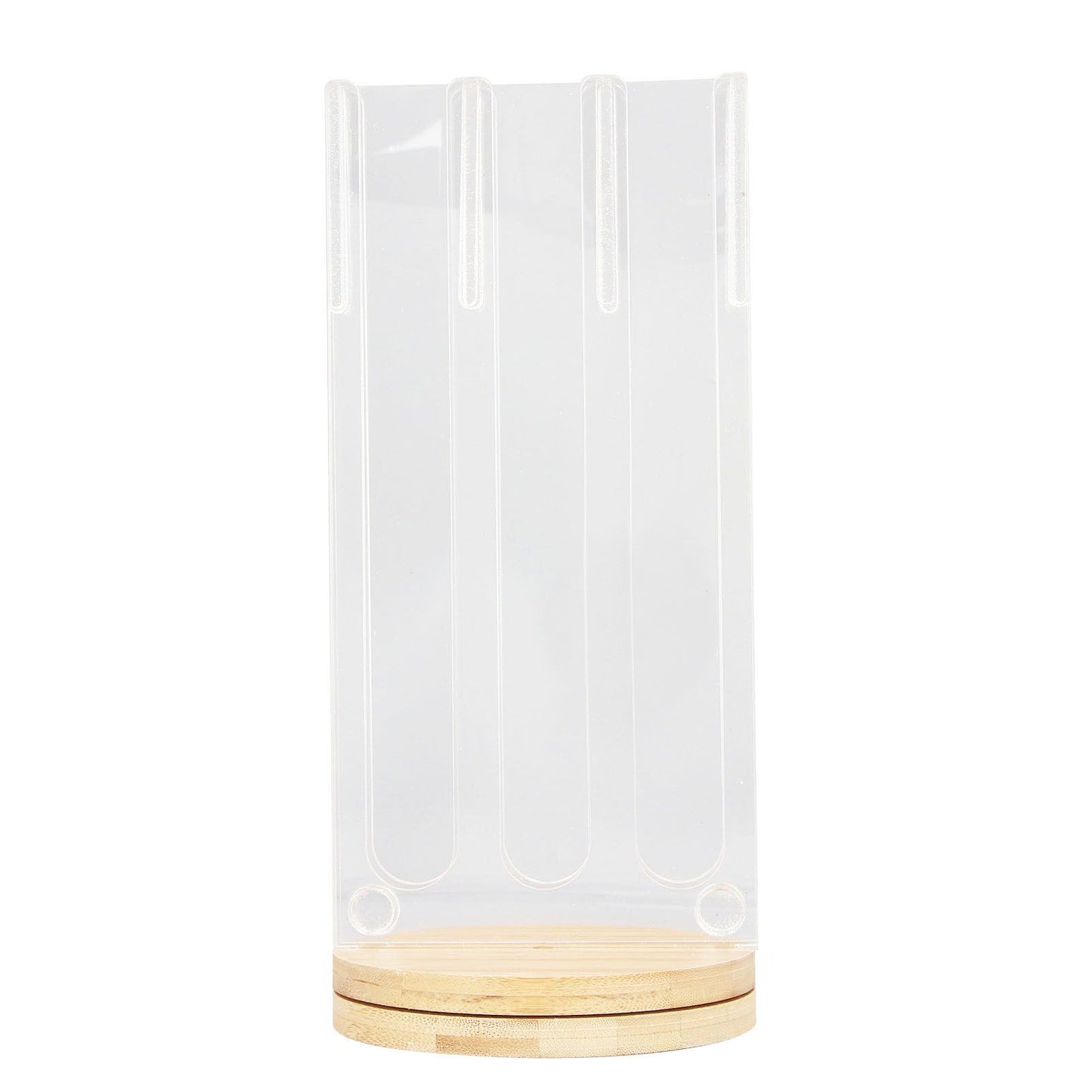 Coffee Capsule Holder Acrylic Bamboo Wood 48 Holes Rotatable Pod Rack Stand for Home V1294-YM0523-3113220037911