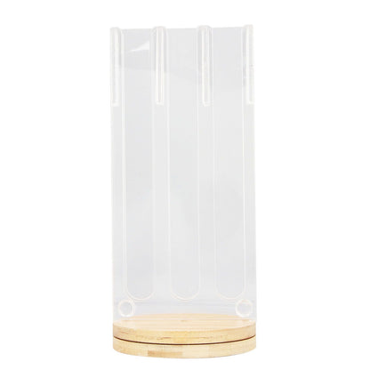Coffee Capsule Holder Acrylic Bamboo Wood 48 Holes Rotatable Pod Rack Stand for Home V1294-YM0523-3113220037911