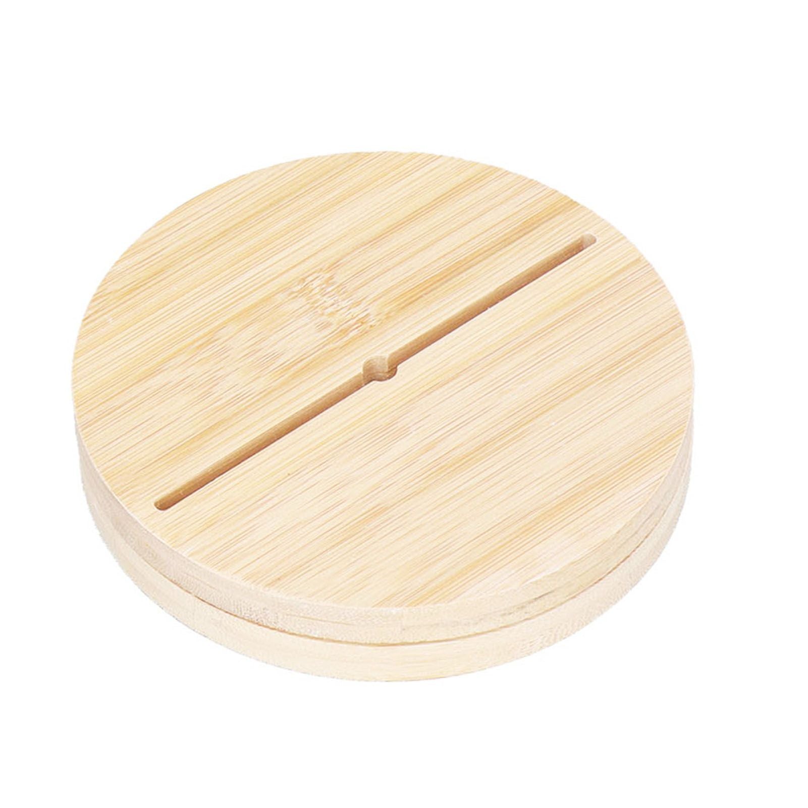 Coffee Capsule Holder Acrylic Bamboo Wood 48 Holes Rotatable Pod Rack Stand for Home V1294-YM0523-3113220037911