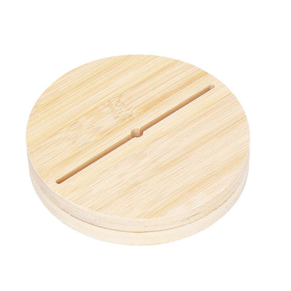 Coffee Capsule Holder Acrylic Bamboo Wood 48 Holes Rotatable Pod Rack Stand for Home V1294-YM0523-3113220037911