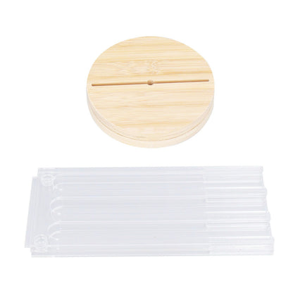 Coffee Capsule Holder Acrylic Bamboo Wood 48 Holes Rotatable Pod Rack Stand for Home V1294-YM0523-3113220037911