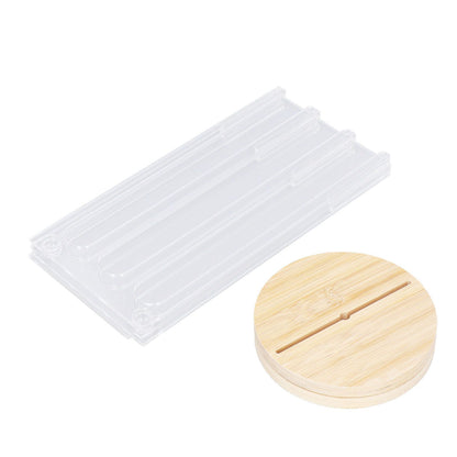 Coffee Capsule Holder Acrylic Bamboo Wood 48 Holes Rotatable Pod Rack Stand for Home V1294-YM0523-3113220037911
