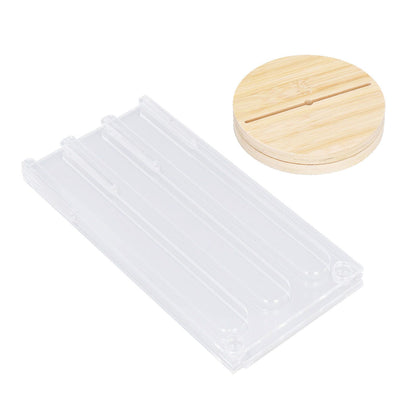 Coffee Capsule Holder Acrylic Bamboo Wood 48 Holes Rotatable Pod Rack Stand for Home V1294-YM0523-3113220037911