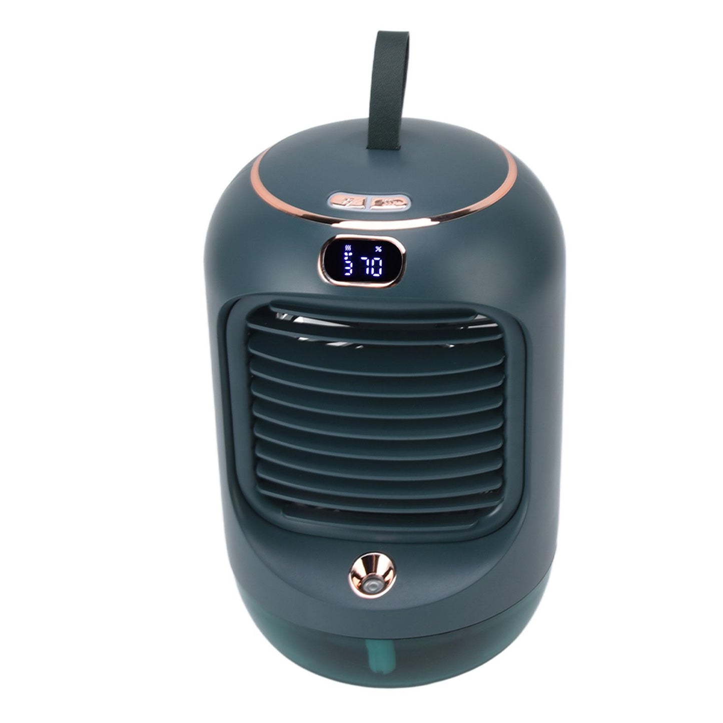 Mini Air Conditioner Humidifier Aromather 3 Gears 5 Blades USB Charging Night Light Water Cooling Fan Green V1294-YM0523-3113220038613