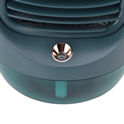 Mini Air Conditioner Humidifier Aromather 3 Gears 5 Blades USB Charging Night Light Water Cooling Fan Green V1294-YM0523-3113220038613