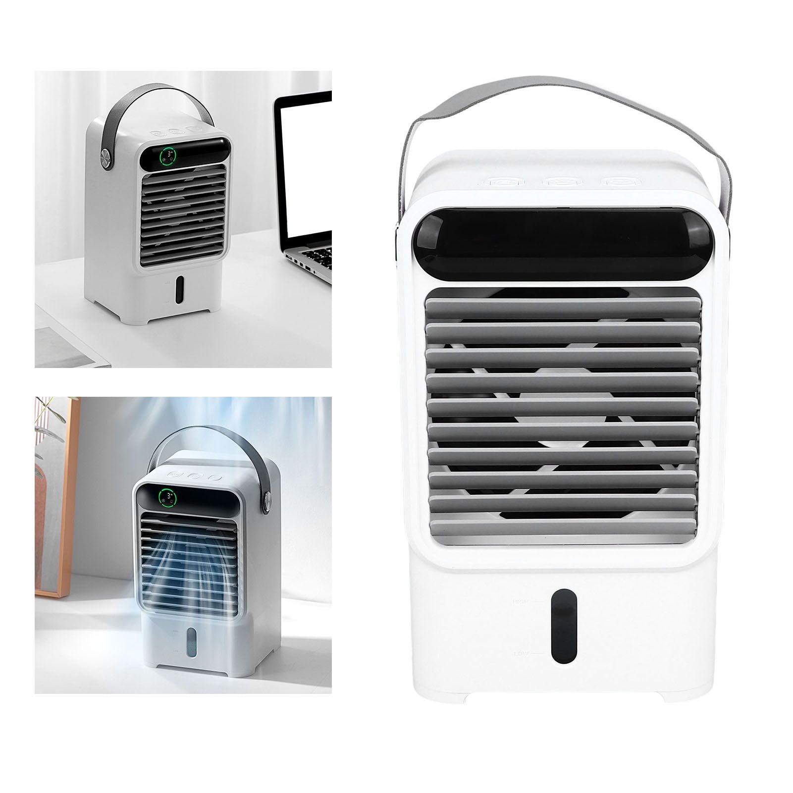 Fan Humidifier 500ml USB Powered 6W 2A 5V Air Cooler Three Levels Adjustable Pull Out Design Windowless Air V1294-YM0523-3113220039311