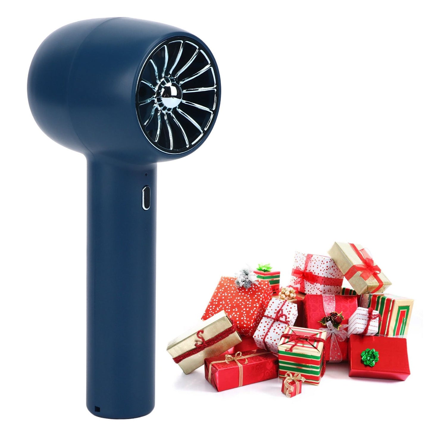Handheld Fan Handheld 3 Levels Adjustable Speed 2 in 1 USB Charge Strong Power Portable Low Noise Portable V1294-YM0523-3113220039713