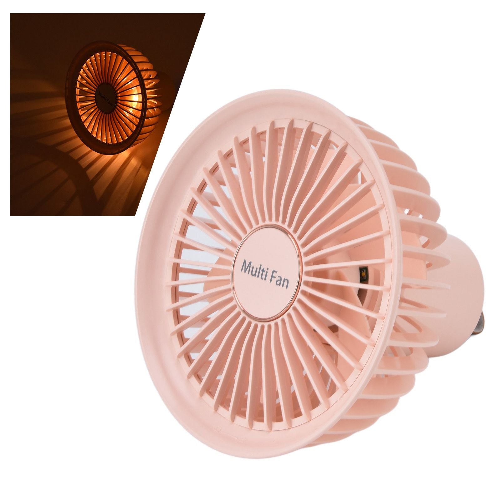 Electric Fan Portable Multifunctional Usb Charging Outdoor Hanging Battery Powered Fan for Home Office Study V1294-YM0523-3113220039912