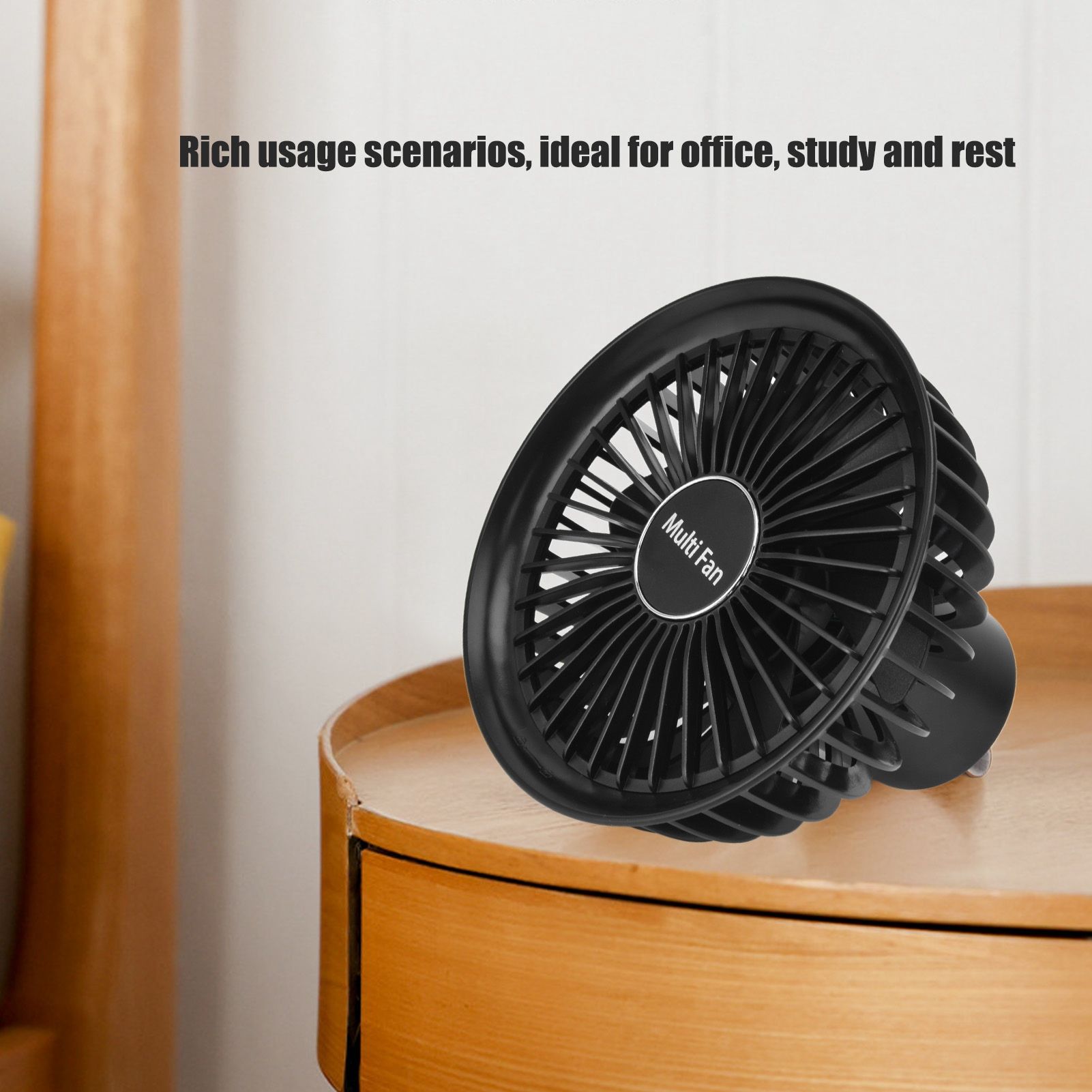 Electric Fan Portable Multifunctional Usb Charging Outdoor Hanging Battery Powered Fan for Home Office Study V1294-YM0523-3113220039913