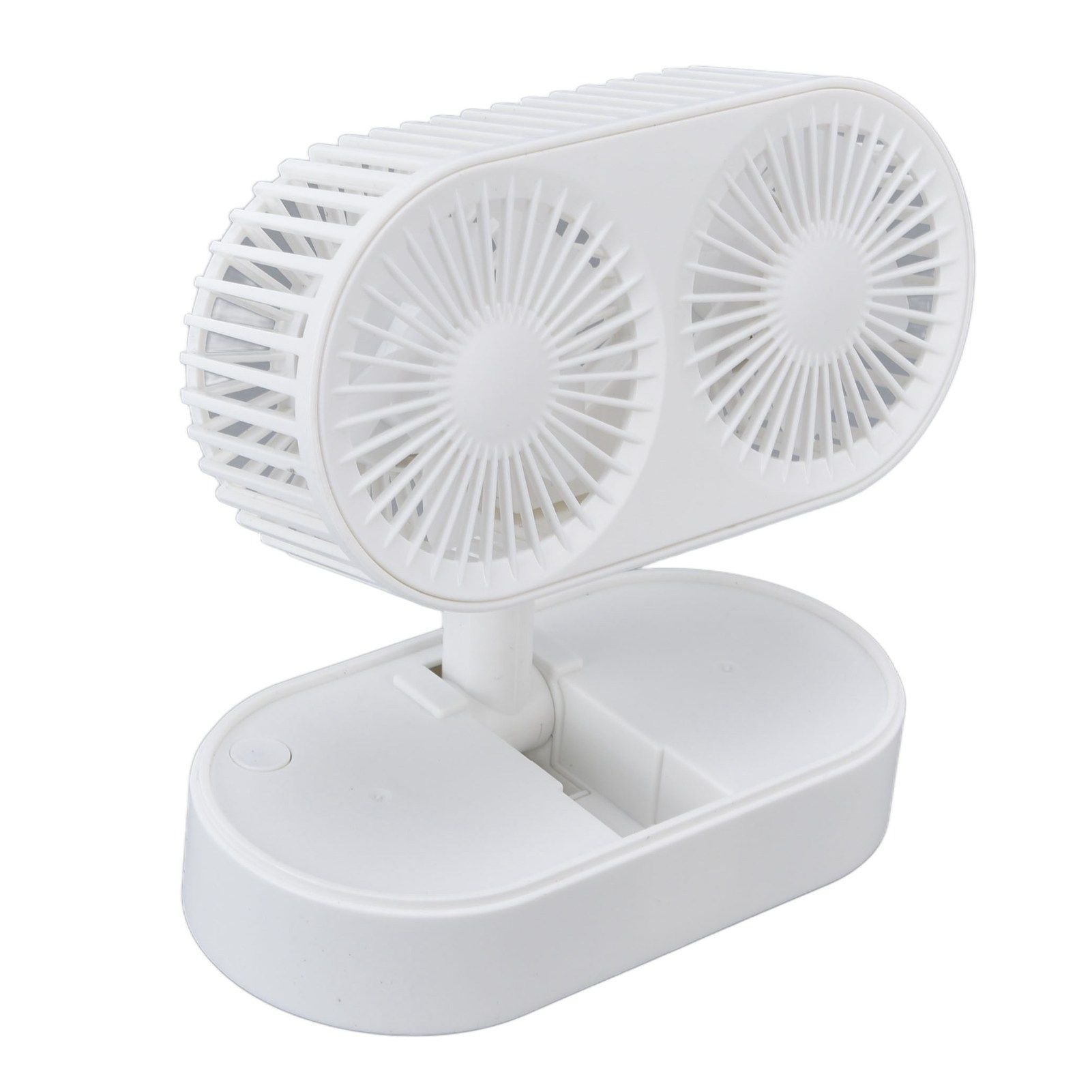 Desktop Double Fan Dual Motor 135 degrees Angle Adjustable Handheld Fan Three Levels Adjustable Low Noise V1294-YM0523-3113220041611