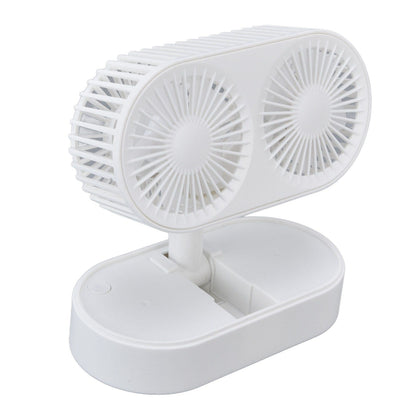 Desktop Double Fan Dual Motor 135 degrees Angle Adjustable Handheld Fan Three Levels Adjustable Low Noise V1294-YM0523-3113220041611