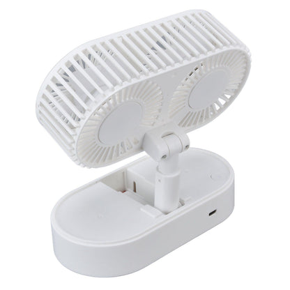 Desktop Double Fan Dual Motor 135 degrees Angle Adjustable Handheld Fan Three Levels Adjustable Low Noise V1294-YM0523-3113220041611