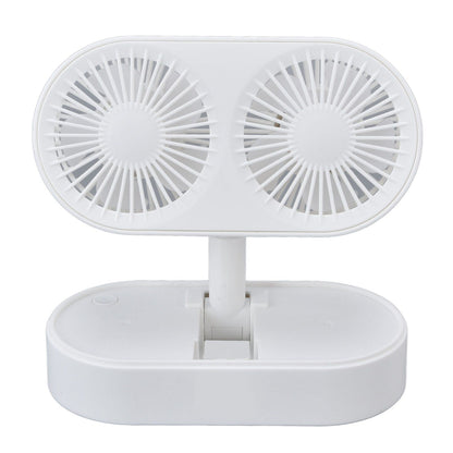 Desktop Double Fan Dual Motor 135 degrees Angle Adjustable Handheld Fan Three Levels Adjustable Low Noise V1294-YM0523-3113220041611