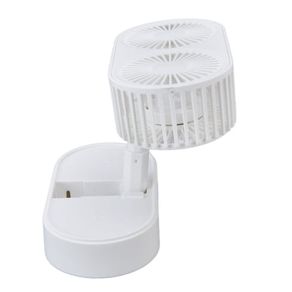 Desktop Double Fan Dual Motor 135 degrees Angle Adjustable Handheld Fan Three Levels Adjustable Low Noise V1294-YM0523-3113220041611