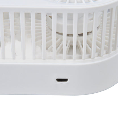 Desktop Double Fan Dual Motor 135 degrees Angle Adjustable Handheld Fan Three Levels Adjustable Low Noise V1294-YM0523-3113220041611