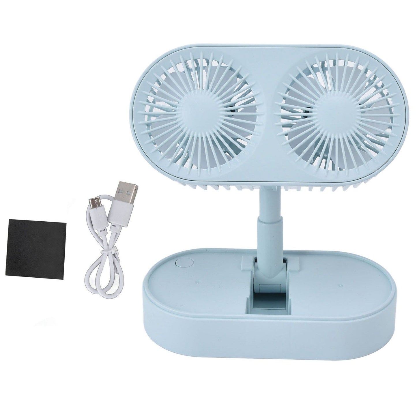 Desktop Double Fan Dual Motor 135 degrees Angle Adjustable Handheld Fan Three Levels Adjustable Low Noise V1294-YM0523-3113220041613