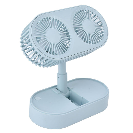 Desktop Double Fan Dual Motor 135 degrees Angle Adjustable Handheld Fan Three Levels Adjustable Low Noise V1294-YM0523-3113220041613