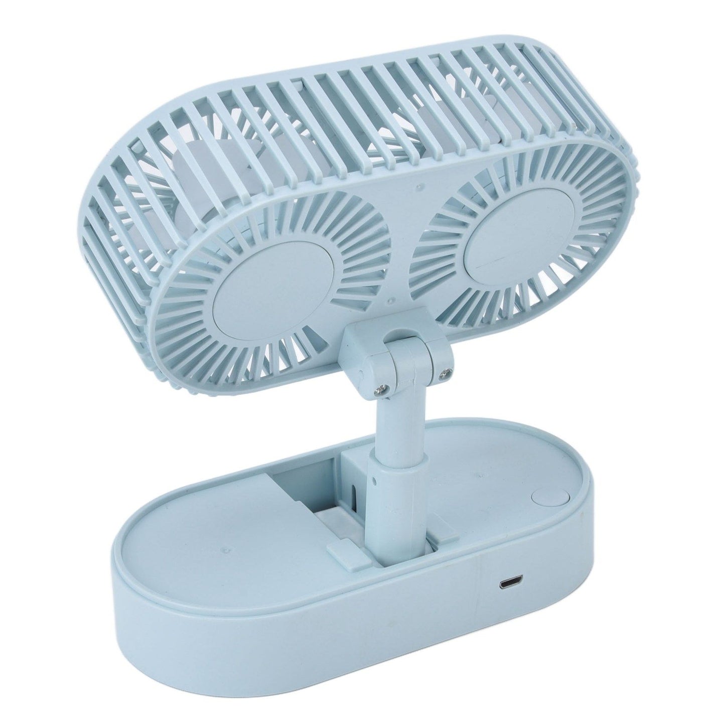 Desktop Double Fan Dual Motor 135 degrees Angle Adjustable Handheld Fan Three Levels Adjustable Low Noise V1294-YM0523-3113220041613