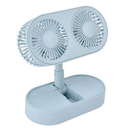 Desktop Double Fan Dual Motor 135 degrees Angle Adjustable Handheld Fan Three Levels Adjustable Low Noise V1294-YM0523-3113220041613