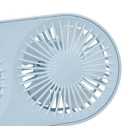 Desktop Double Fan Dual Motor 135 degrees Angle Adjustable Handheld Fan Three Levels Adjustable Low Noise V1294-YM0523-3113220041613