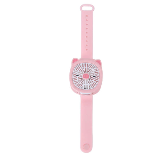 Cartoon Watch Fan USB Charging Plastic Wrist Fan Wireless Mini Watch Fan with Detachable Strap Fan for Kids V1294-YM0523-3113220041711