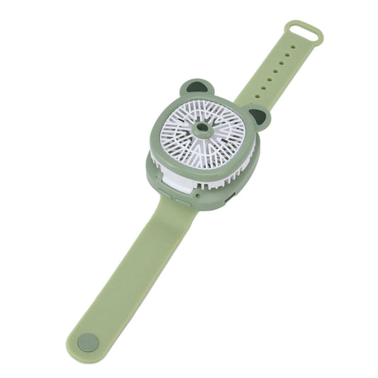 Cartoon Watch Fan USB Charging Plastic Wrist Fan Wireless Mini Watch Fan with Detachable Strap Fan for Kids V1294-YM0523-3113220041712